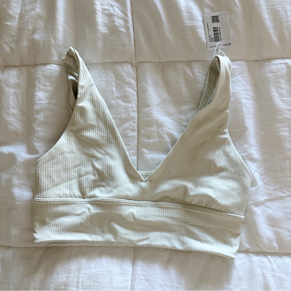 lululemon align sports bra ribbed bone